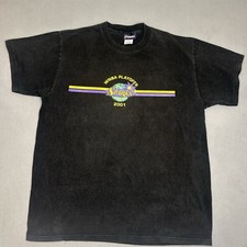 Vintage WNBA 2001 Playoffs T-Shirt Black LA Sparks Adult Retro Basketball Tee L