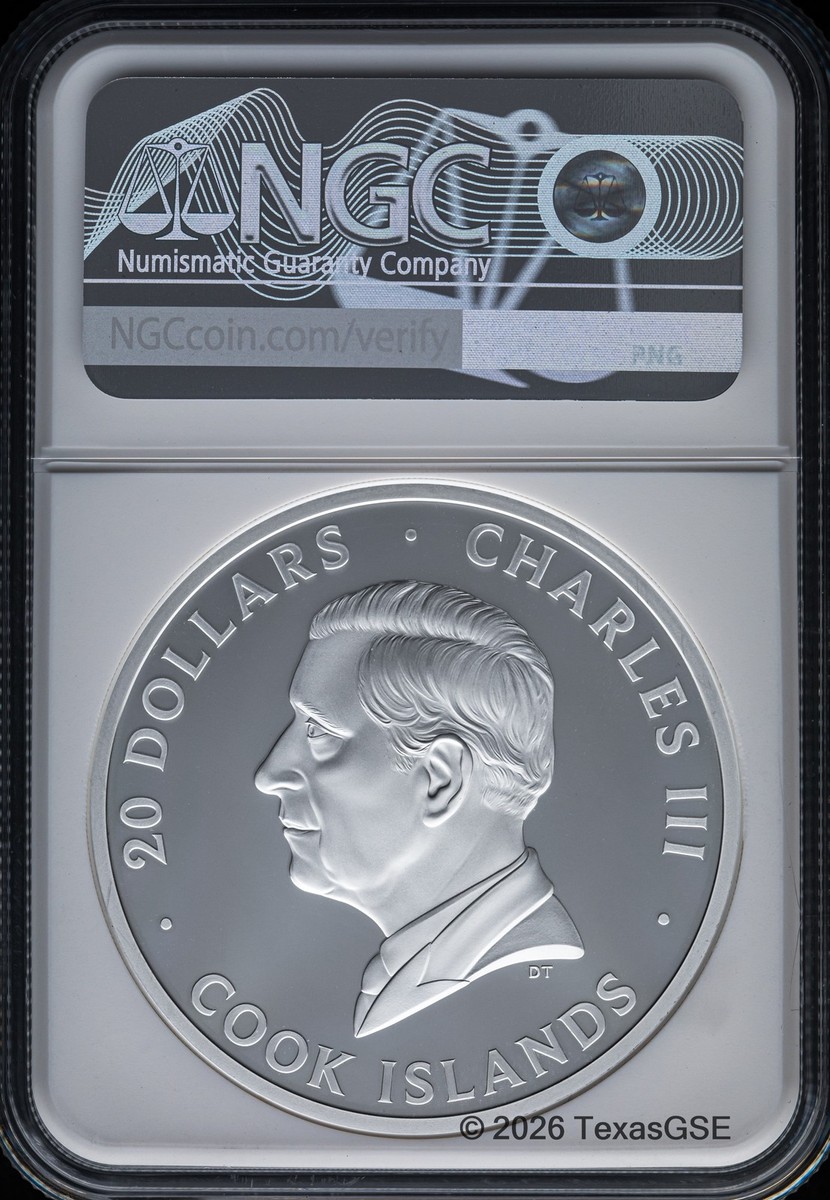 2026 Cook Islands 3oz Silver $20 Thunder Dragon NGC PF70 First