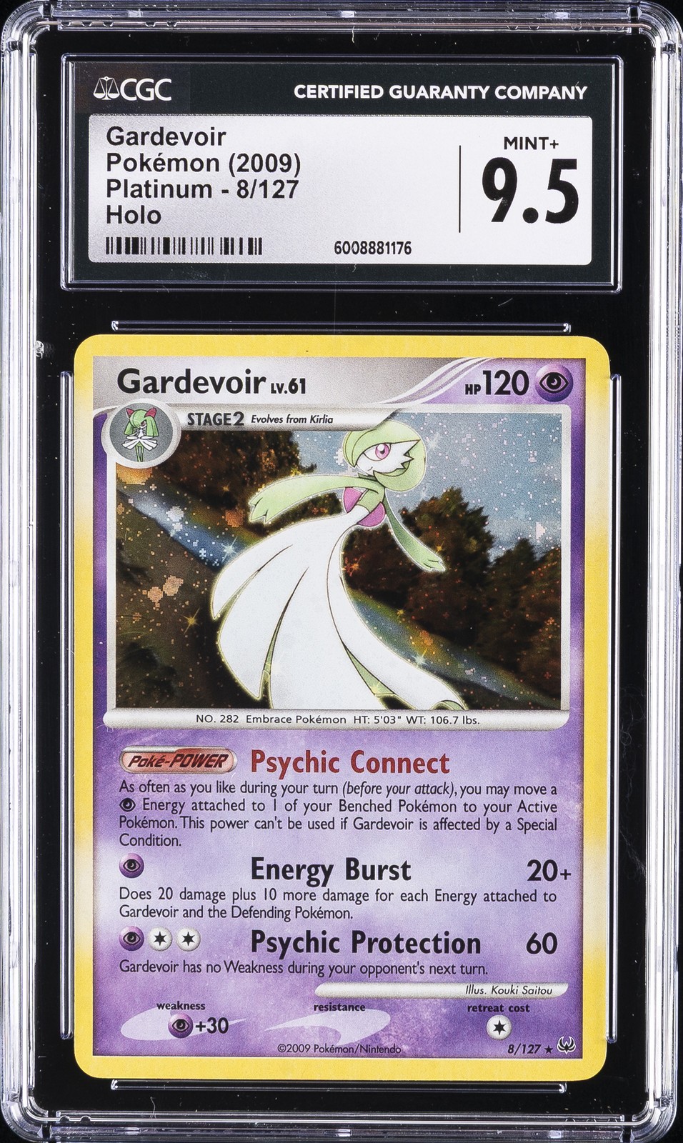 2009 POKEMON PLATINUM HOLO #008 GARDEVOIR CGC 9.5