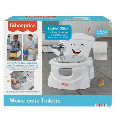 Fisher-Price Meine erste Toilette, Töpfchen für Babys, deutsche Version, Trainer