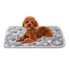 Dog Crate Mats, Soft Reversible Bed Mat, Cat Mat-24x16 Inch, Short Plush Pet