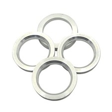 54.1 To 73.1 Hub Centric Rings Silver Aluminum Hubcentric Rings Compatible