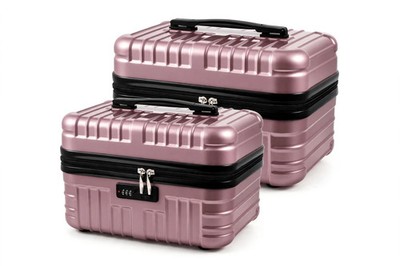 Reisekoffer Kosmetikbox Rosegold Schminkkoffer Hartschale Kosmetik Organizer