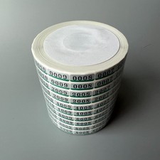  1 x 10000 pairs/lot Noritsu negative Twin Check labels No. 0001 10000 numbers