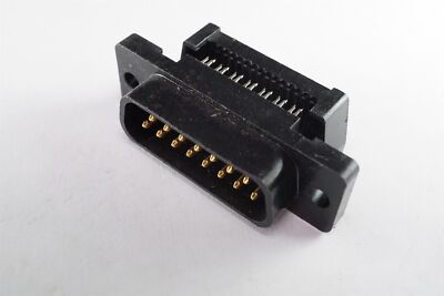 1658615-3 AMP D-Sub Connector for Flat Ribbon Cable Male Plug Vert 15 Pos IDC