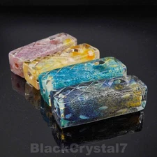 3.5" Handmade Heavy Thick Random Square Tobacco Smoking Bowl Glass Pipes
