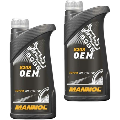 2x MANNOL 1 Liter O.E.M. 8208 Automatikgetriebeöl Getriebeöl