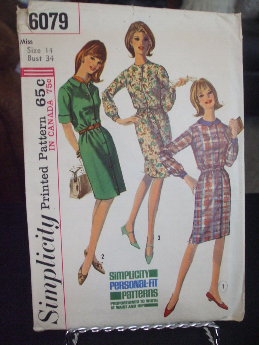 Simplicity 6079 Misses One-Piece Dress Pattern