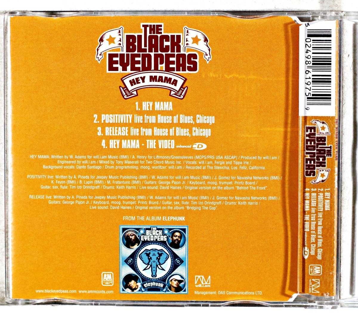 The Black Eyed Peas - Hey Mama (CD 2004) 602498619759 | eBay