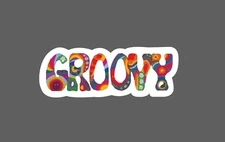 Groovy Sticker Tie Dye Hippie Waterproof Colorful Peace Gift NEW