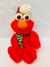 Vintage Tyco Elmo Christmas Plush Stuffed Animal 1997 Sesame Street Cute BIN 15