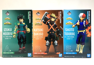 My Hero Academia フィギュアセット My Hero Academia Set of 3 Figure Ichiban Kuji A B E NEXT