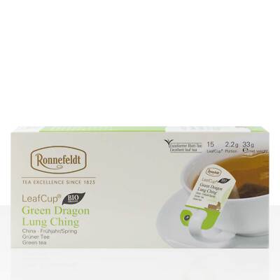 Ronnefeldt LeafCup Bio Green Dragon Lung Ching Grüntee 6 x 15 x 2,2g