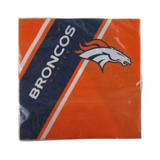 New NFL Denver Broncos 20pcs Dinners Napkins Partyware Party Supplies
