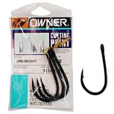 OWNER 5134-1782 Jobu Big Game Cutting Point Hook Size 7/0 Pack of 5 + Free Post