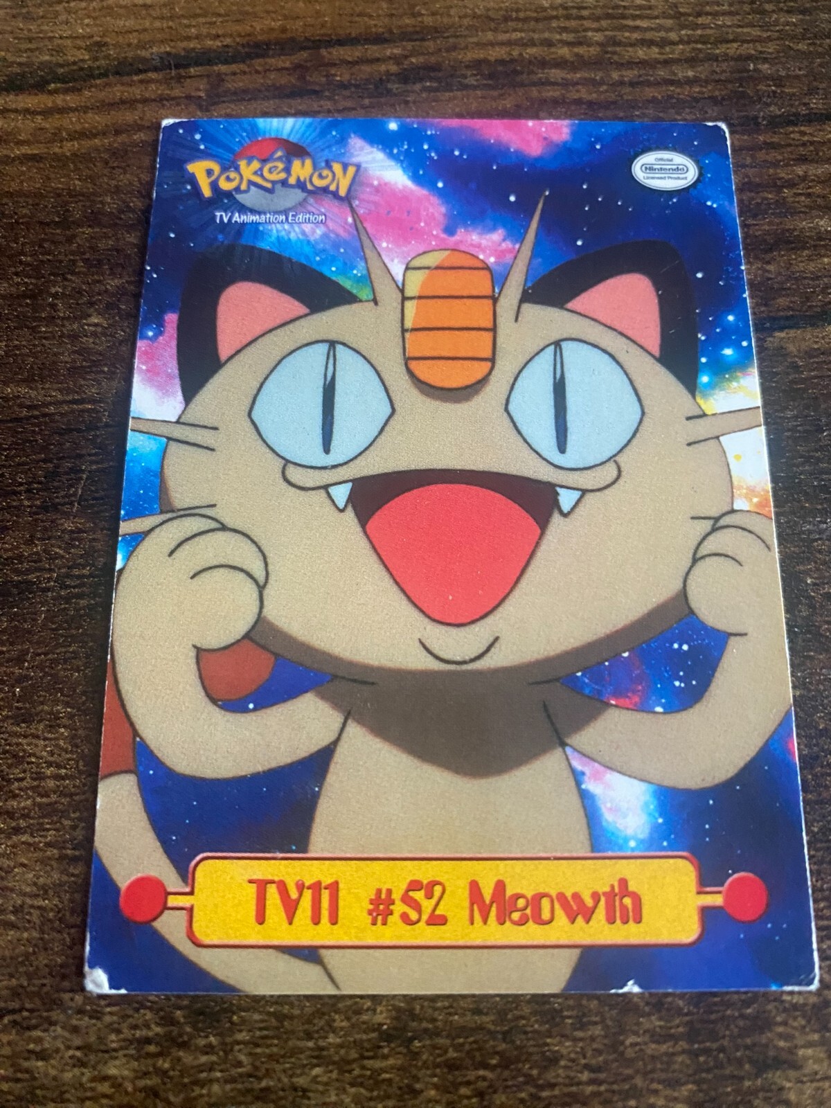 Pokemon Card - Meowth #52 TV11 - Topps Series 1 - Puzzle Piece vintage 151