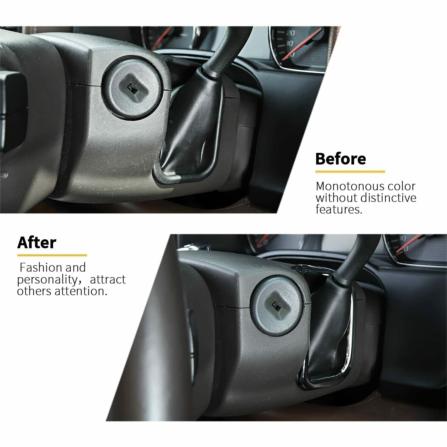 Chrome Shift & Emergency light Cover Trim For Chevy Silverado GMC