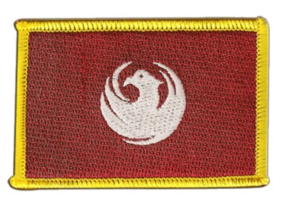USA City of Phoenix Aufnäher Flaggen Fahnen Patch Aufbügler 8x6cm