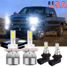 LED Headlight High/Low Beam+Fog Light Kit For 2005 2006 2007-2014 Ford F150 F250
