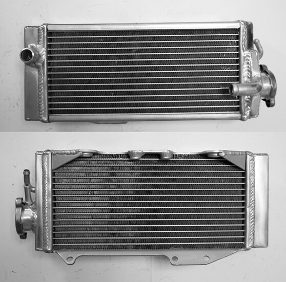 Radiateur Psychic KXF 250 droit avec structure renforcée et capacité standard