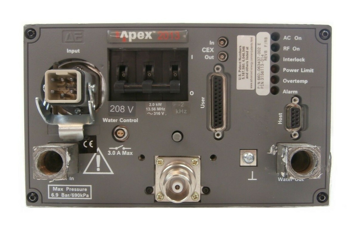 Apex 2013 AE Advanced Energy 660-063437-002 E RF Generator 3156113