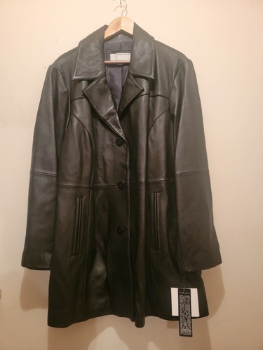 Leather Jacket Black Sz 3x 