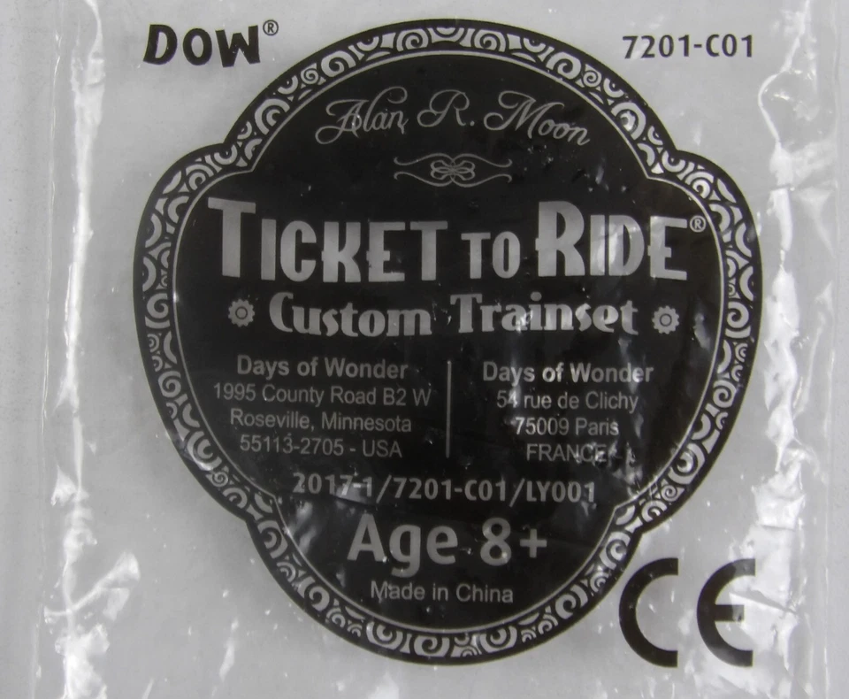 Ticket To Ride Custom Trainset Translucent Purple Days of Wonder промо 7201-C01 - Изображение 4 из 4