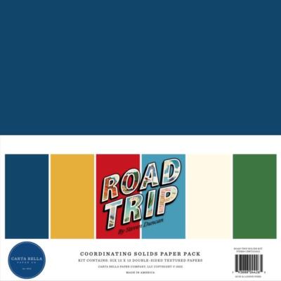 Carta Bella ''Road Trip'' 12x12'' Coordinating Solids Paper Pack