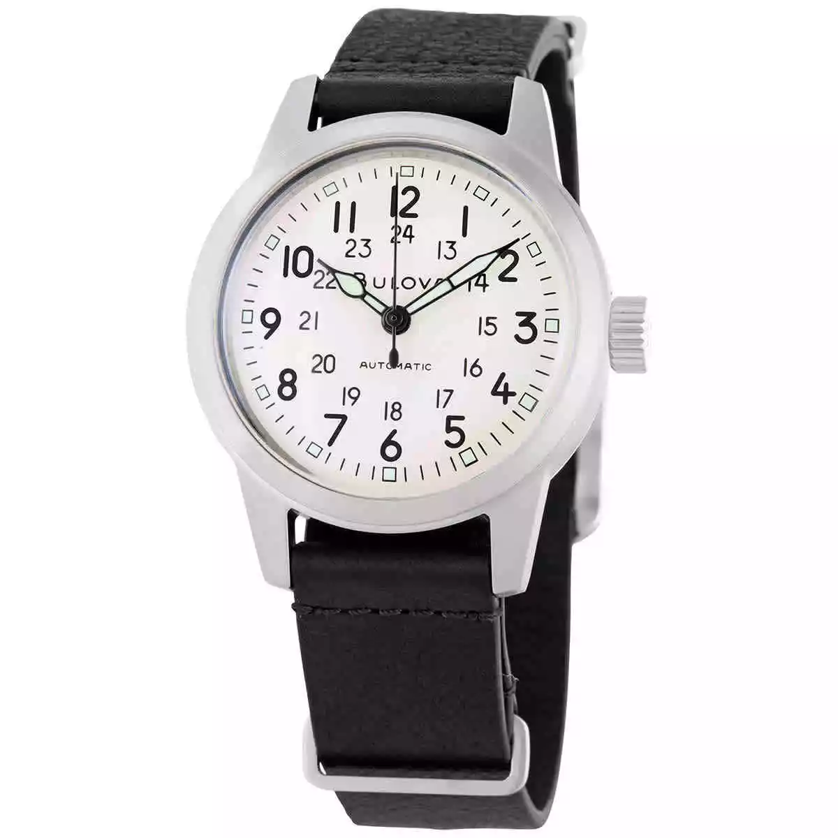 Bulova Hack Automatic Ivory Dial Men s Watch 96A246