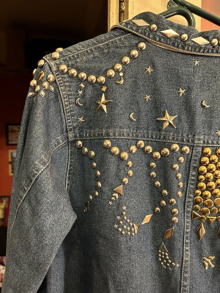 Jeans Vaqueros Vintage Años 90 Chaqueta Anorak Bill Blass Tareas Abrigo Talla M Y2K Foto 2 de 4