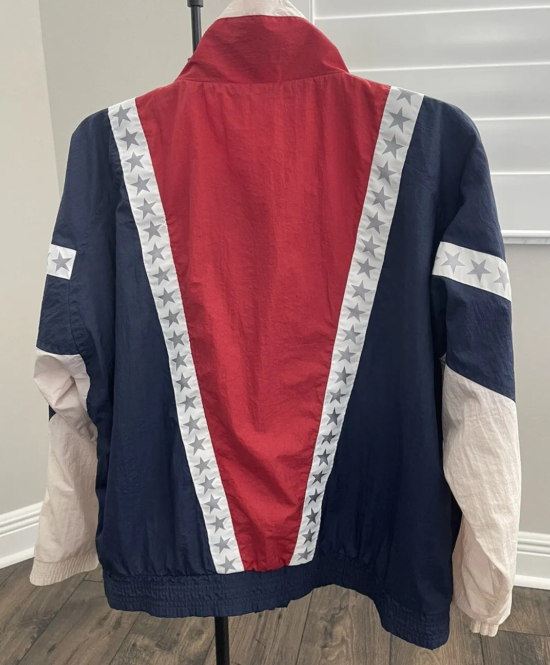 Vintage Antigua Windbreaker Red White and Blue Mens M Gem
