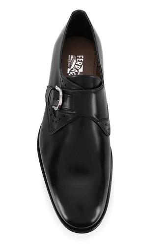 Salvatore Ferragamo Black Tobias Monk 