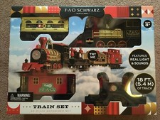 FAO Schwarz  30-piece motorized train set wit...