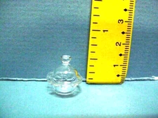 Miniature Small Glass Bowl wi Cover #A4556S Falcon 1/12th Scale