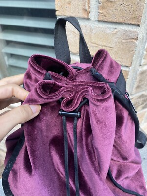 LESPORTSAC Nadine Velvet Drawstring Backpack Women display picture 2