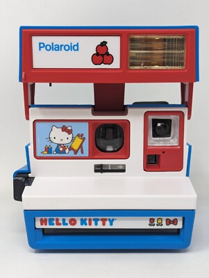 Hello Kitty Polaroid 600 Blue Retrospekt Refurbished Works