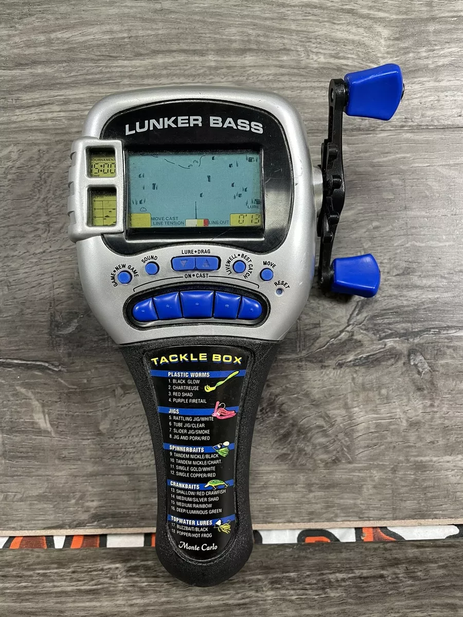 1997 Radica Lunker Bass Fishin Handheld Electronic Fishing Game Tested &  Works