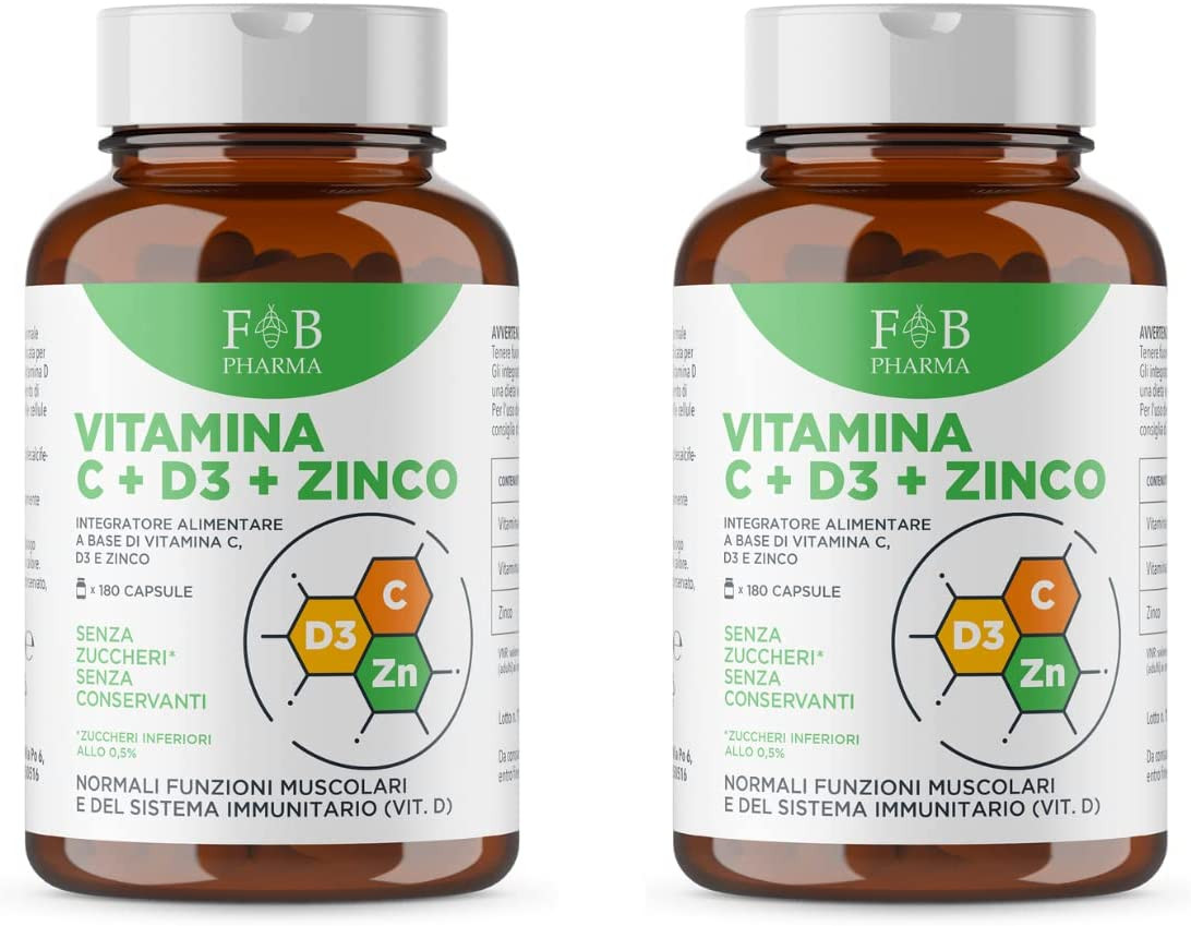 Integratore Vitamina C 1000 e D3 2000 UI Fortebraccio - Power Pack