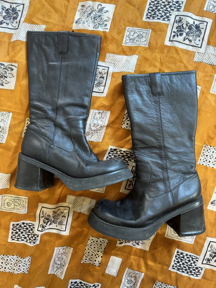 black vintage boots