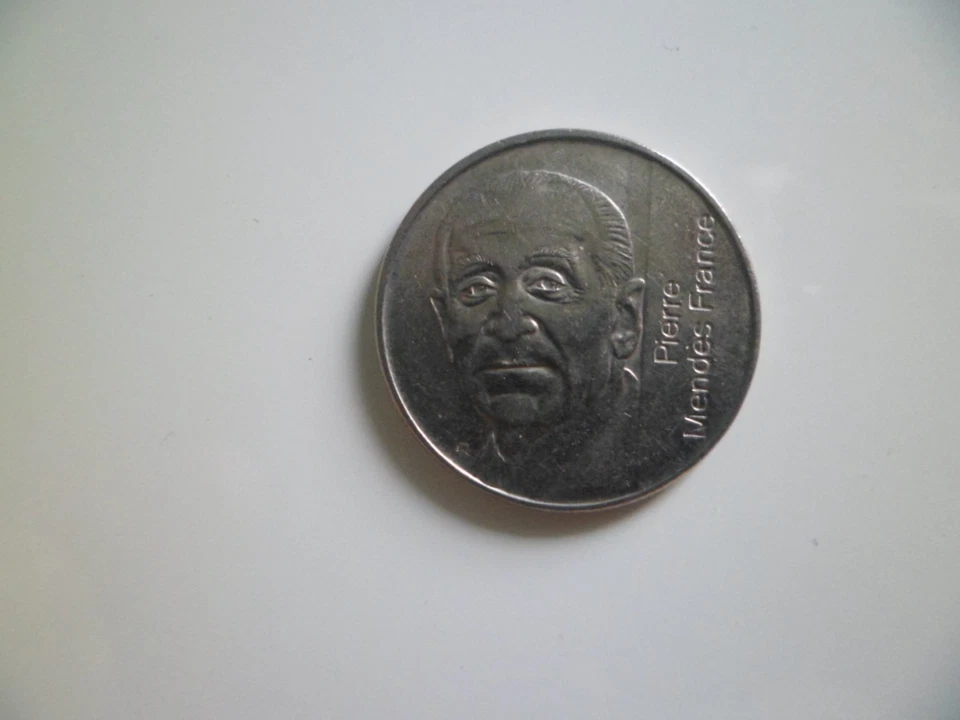 5 FRANCS 1992 COMMEMO PIERRE MENDES FRANCE - NICKEL 10 gr TRES BELLE PIECE - Photo 1/1