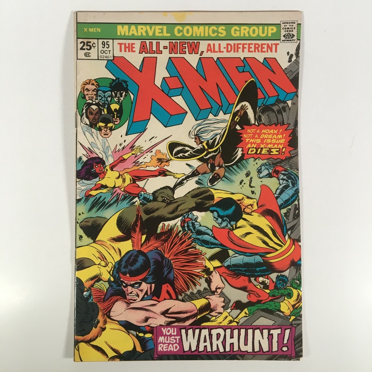 X-men #95 サンダーバードの死❗️アメコミリーフ・ヴィンテージ X-Men #95 (Death Of Thunderbird, 2nd Uncanny X-Men) | eBay