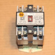Relé de control industrial One Square D 8501 XO40 tipo X bobina 110/120 VCA 9542 #60