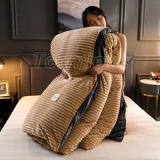 Winter Warm Thick Velvet Duvet Cover 1/3pcs Bedding Set Quilt Covers Pillowcases