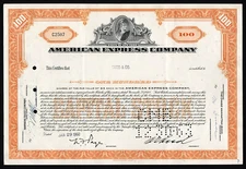 1960 New York: American Express Company - 100 Shares