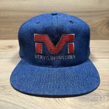 Otto Hat Cap Mervis Industries Snap Back Blue Adult One Size Cotton