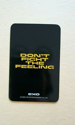 EXO xr Gallery Don't fight the feeling Exhibition photocard Unit