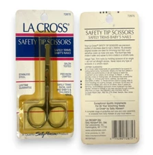 Sally Hansen La Cross Safety Tip Scissors (Lot Of 2) As Seen In Pics