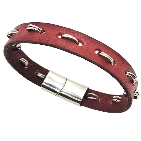 Pulsera cuero plano 