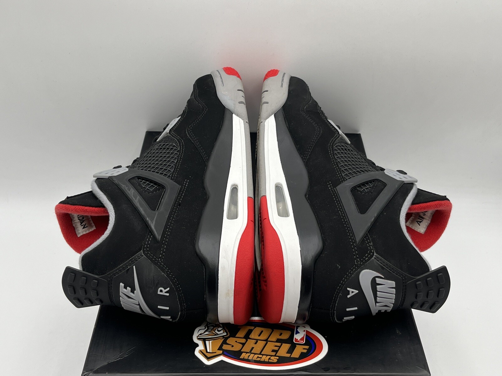 Air Jordan 4 Bred 2019 Size 8 Used Rare Retro Authentic Black Red Grey