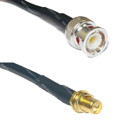 RFC240UF BNC MALE to RP-SMA FEMALE RF Cable FAST-SHIP LOT